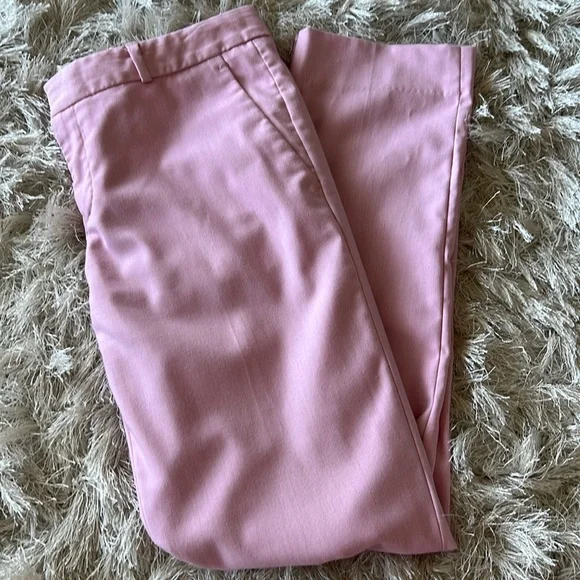 BANANA REPUBLIC Ryan Fit Ankle Crop Pant Pastel Pink Woman’s Trousers Size 4 - Picture 2 of 9